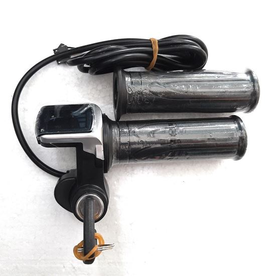 36V E-Bicycle Throttle with key switch and voltage level indicator
