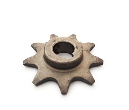 The 9-tooth Pinion Gear is specifically designed for use with the MY1016Z Motor and is compatible with 410 Chains. Prior to placing your order, please ensure that the dimensions of your motor and chain are appropriate for this gear.